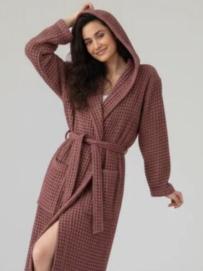 Organic Turkish Cotton Waffle Bathrobe